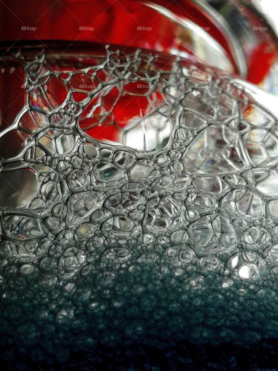 Bubbles in a cold drink