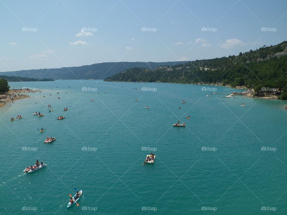 Lake in the natural parl Verdon in France