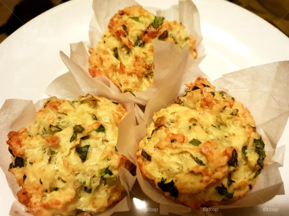 Savoury zuccini carrot muffins homemade