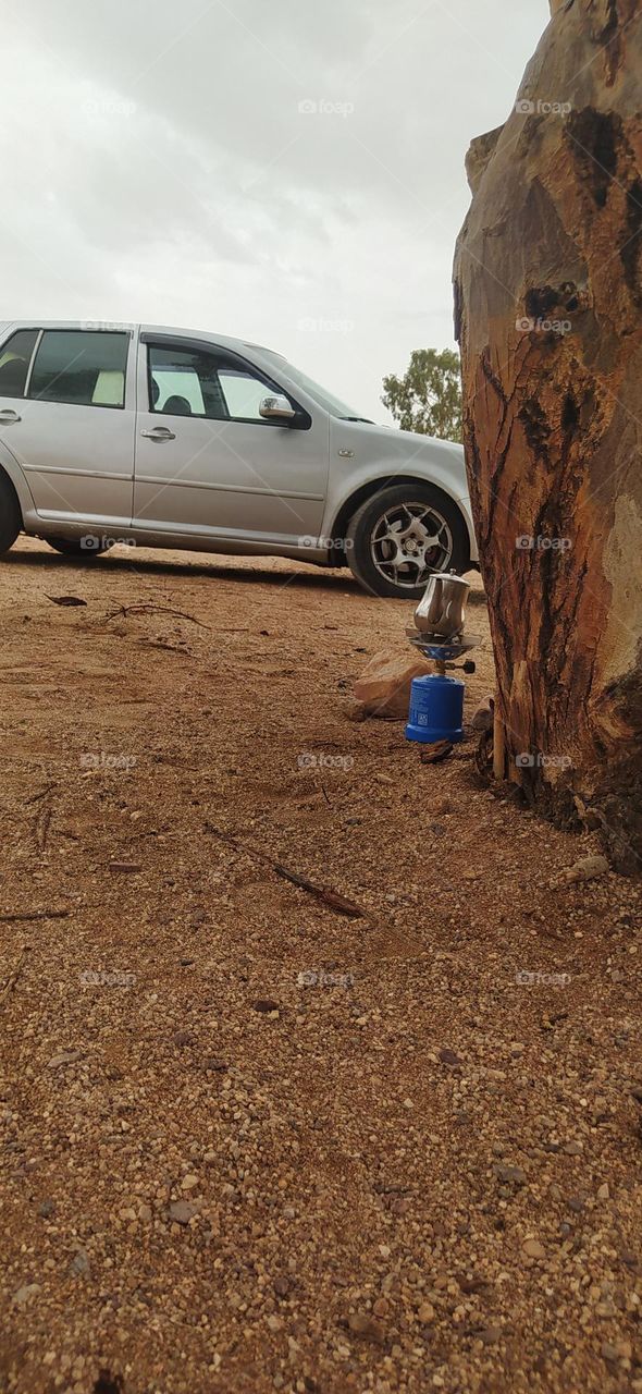 make tea and coffe in desert