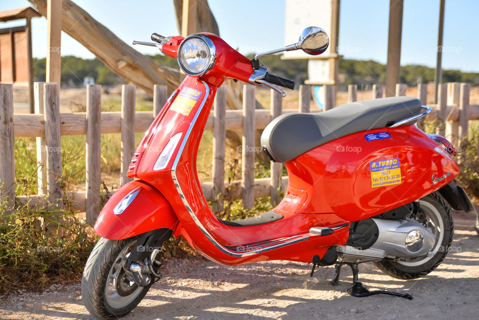 Red vespa