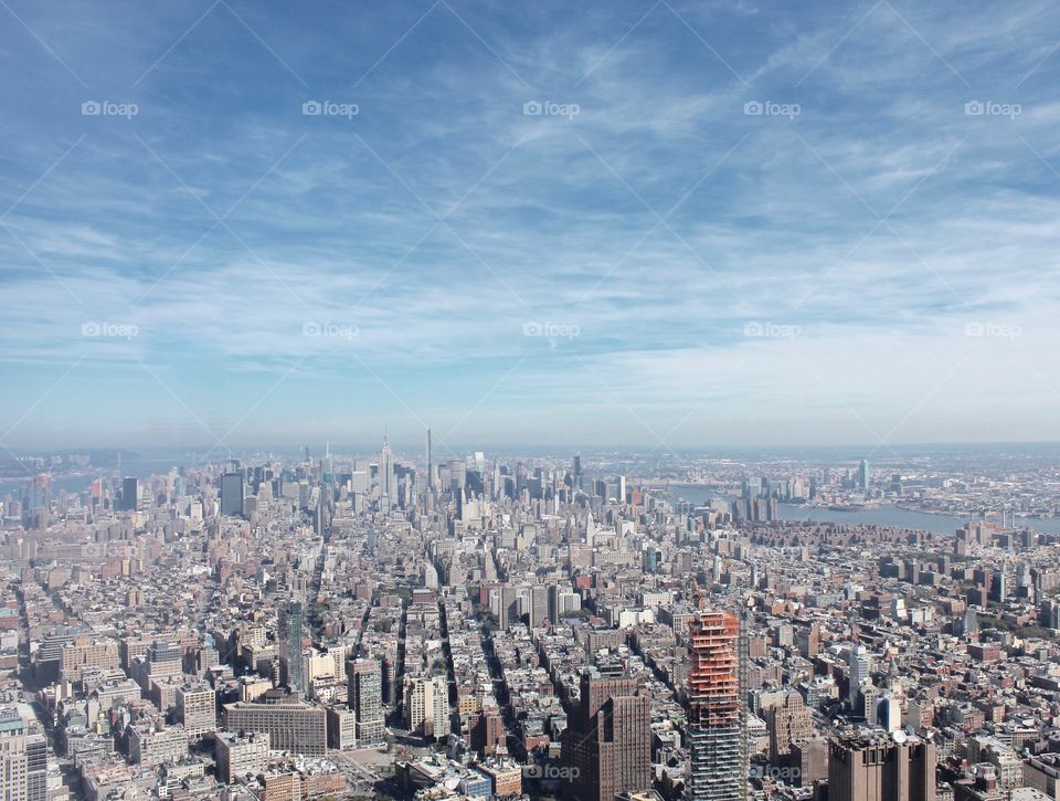 Aerial view of a city