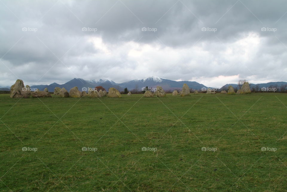 Castlerigg stone circle Lake District 