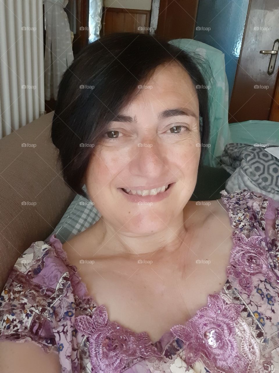 Relaxing in the sitting room