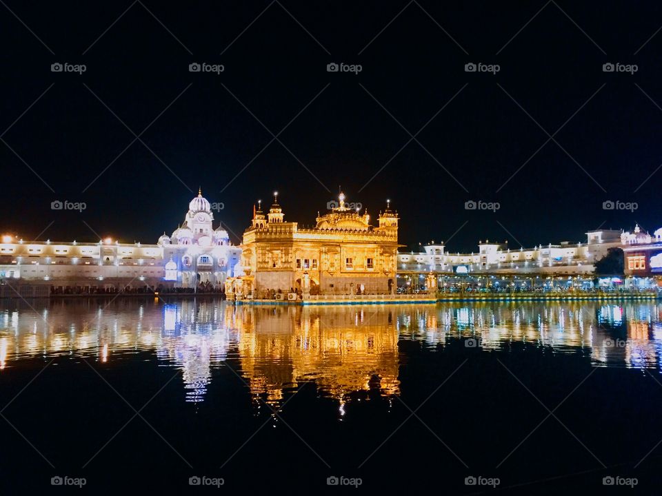 Golden temple night view 