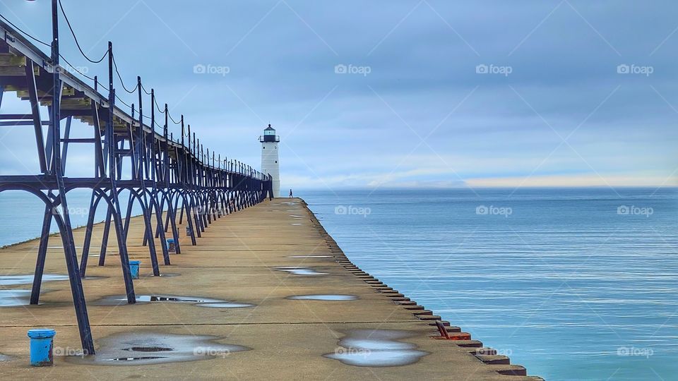 pier and lighthouse