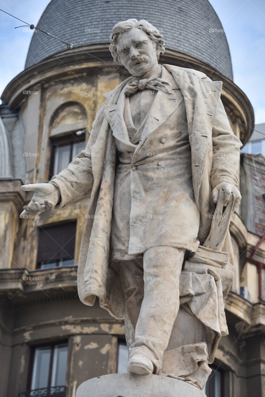 Statue of Ion Heliade Radulescu, Bucharest, Romania