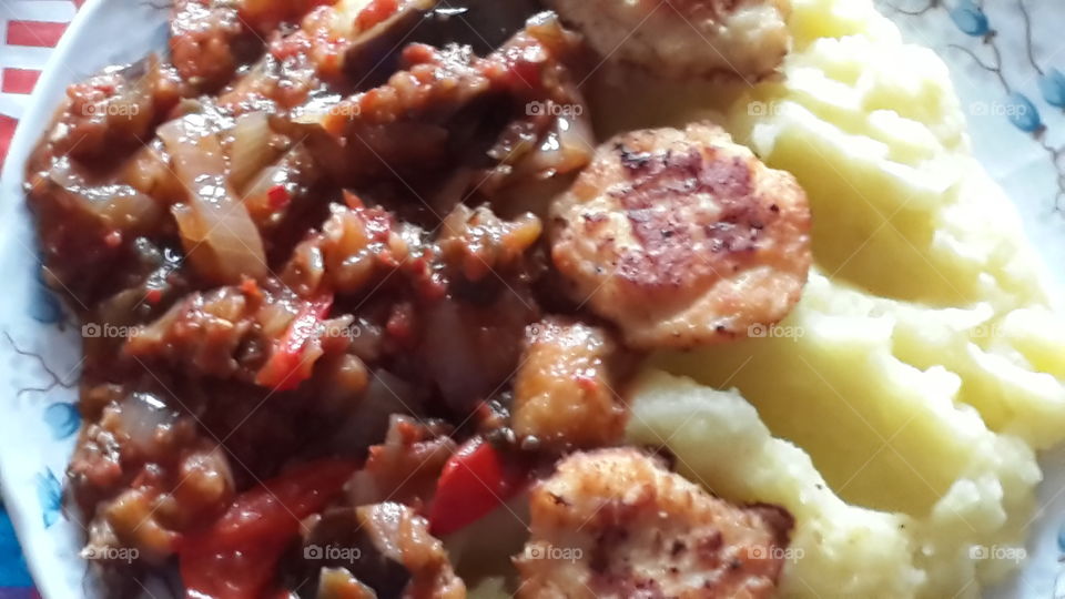 potato with vegetables