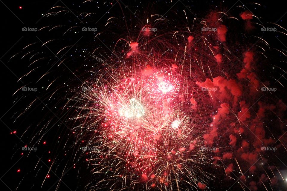 Red Fireworks