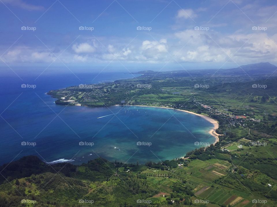 Hanelei Bay from above