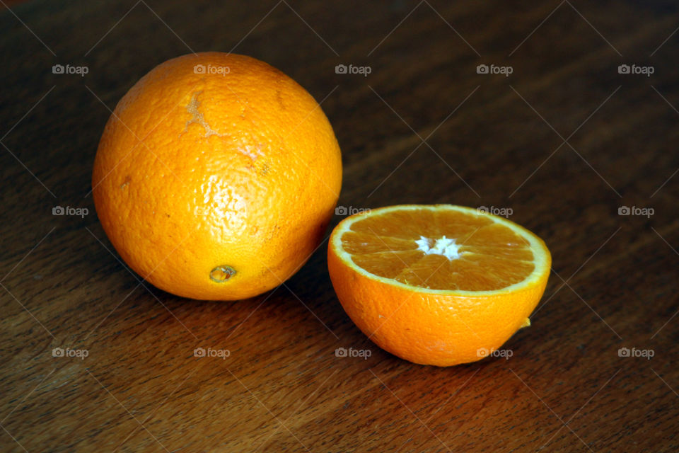 Close-up of ripe orange