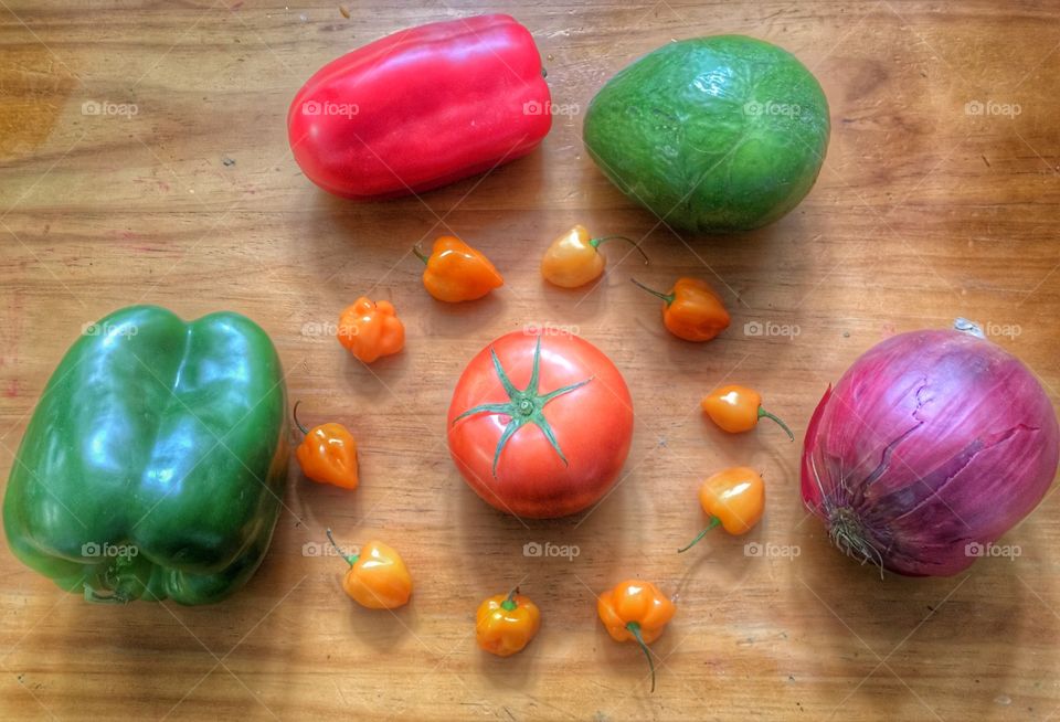 Avocado  Tomato  Red Onion  Avocado