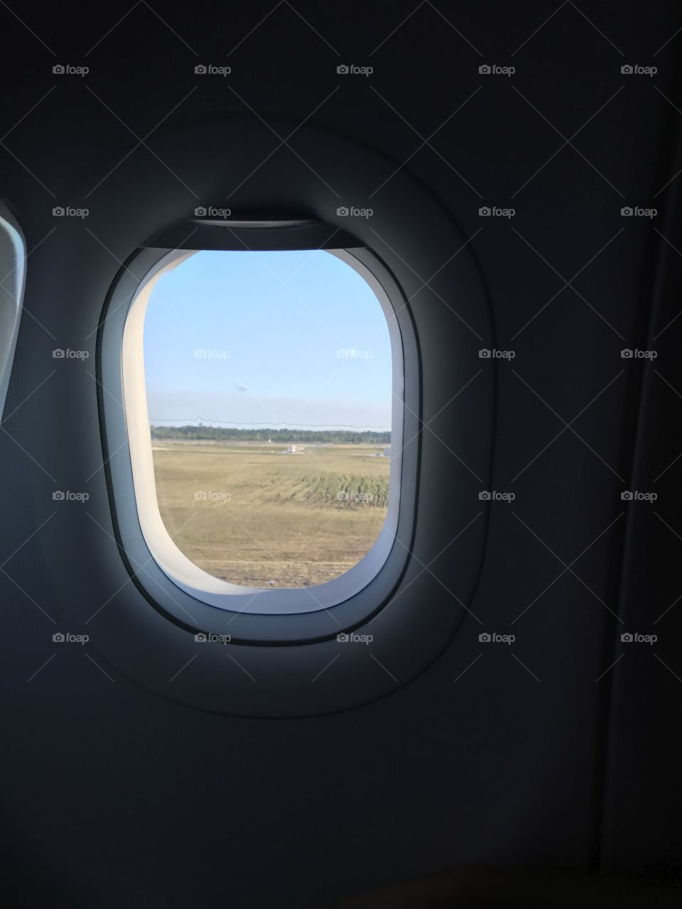 A view through my window. Airplane rides are the best. Airliner, window, horizon, daylight, peace, peaceful, flight, travel, plane, landing, landscape 