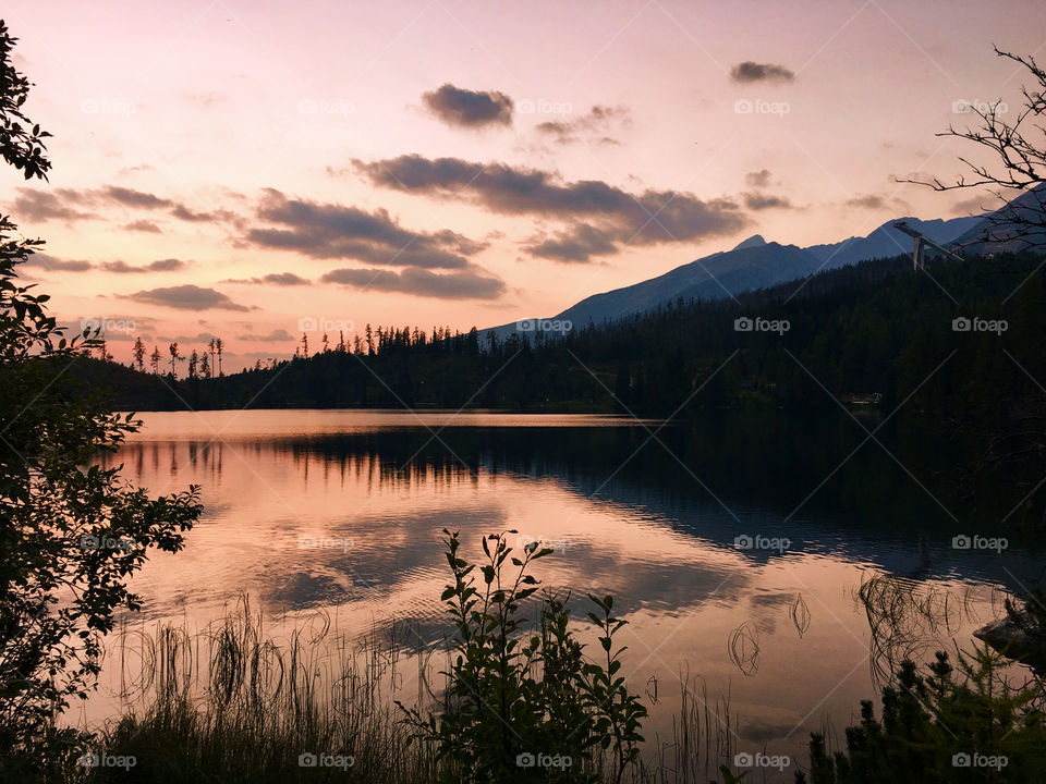 Lake view in Slovakia 