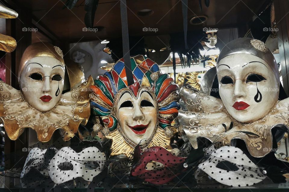 Venetian carnival masks