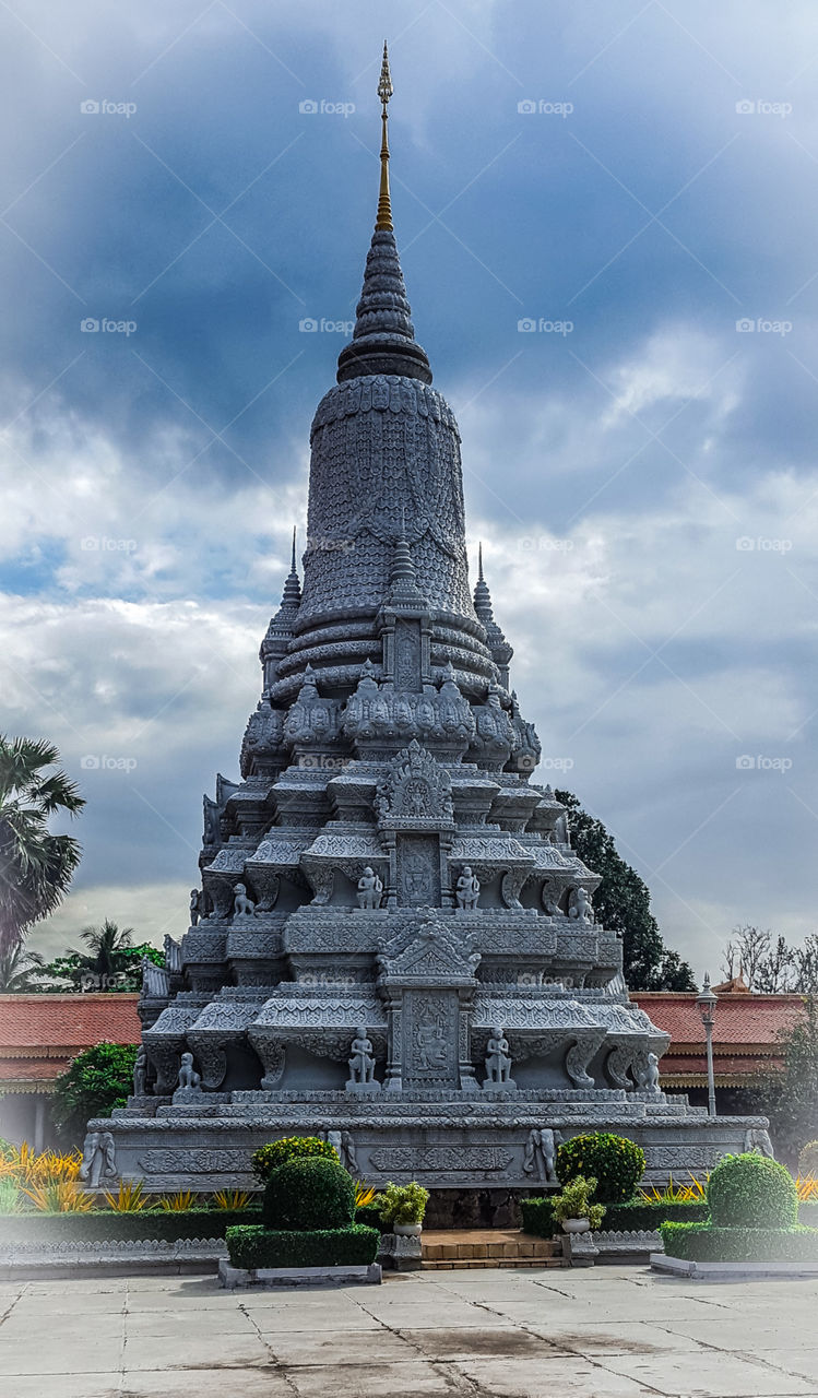 Cambogia 🇰🇭 Phnom Penh - Palazzo reale - Pagoda d'argento - Stupa