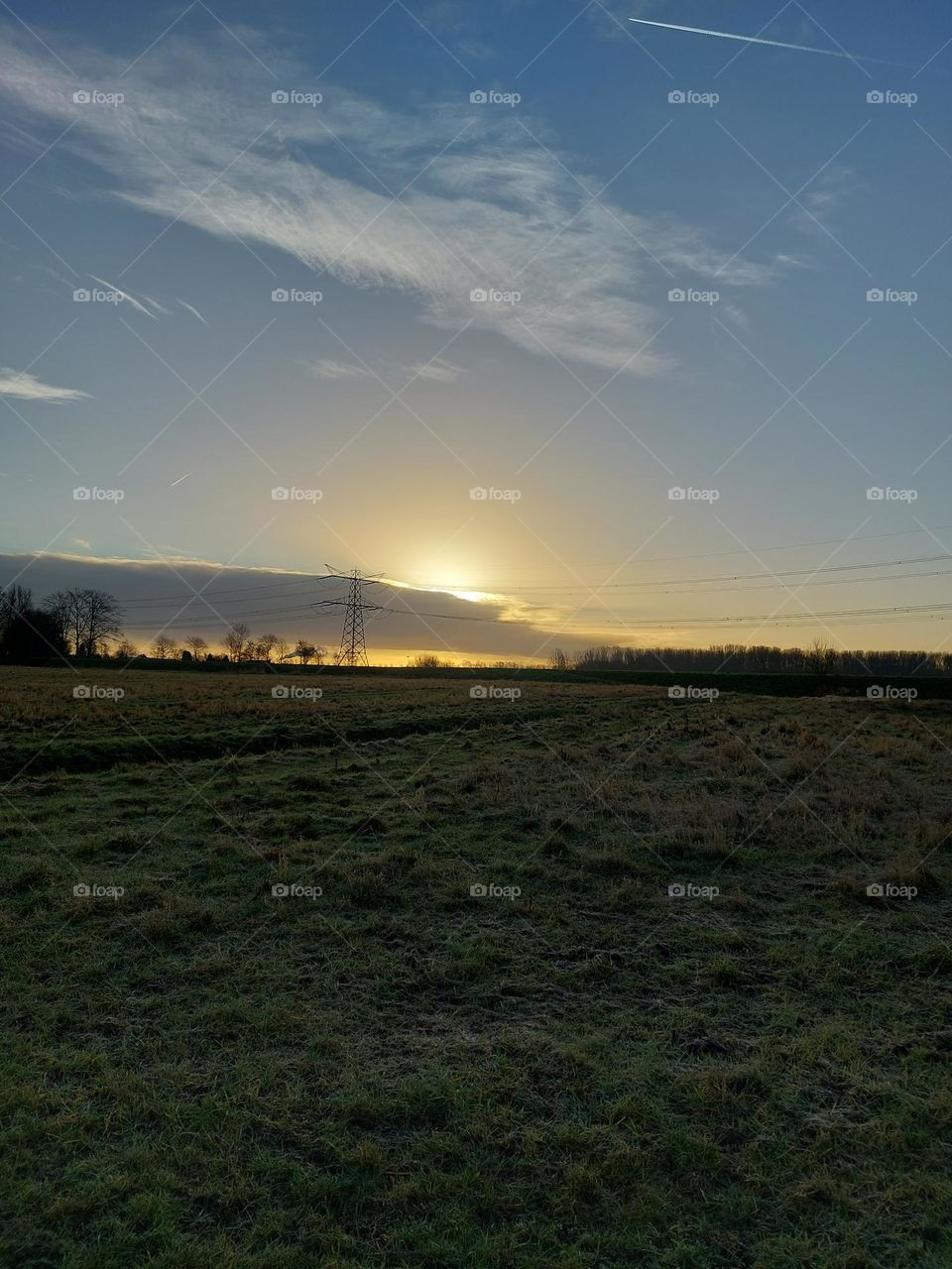 Winter morning sunrise