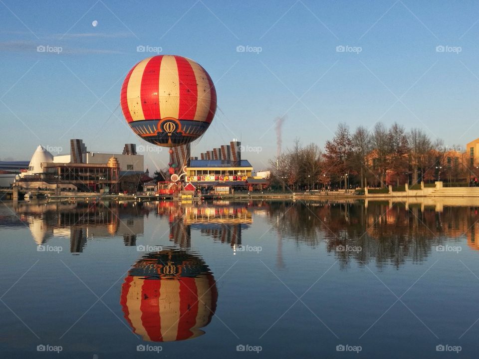 Reflection on the water