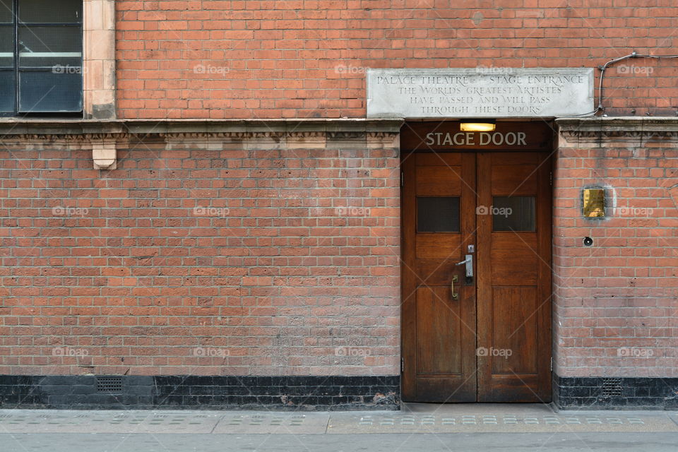 London Stage door . Taken during street photography trip in London 2015 