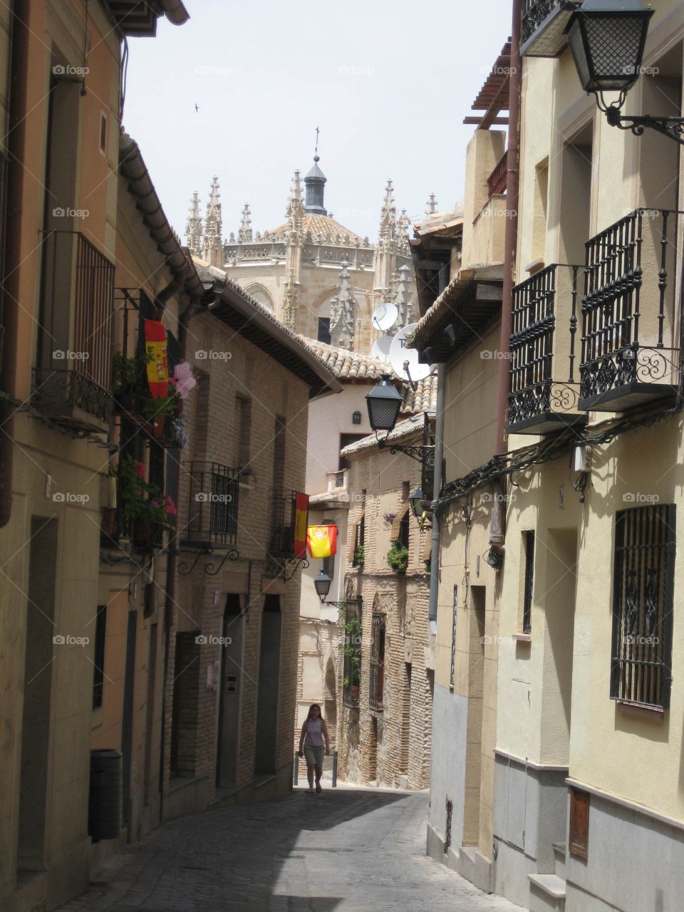 Cobbled Street Spain 