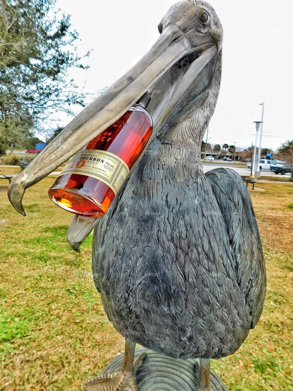 Pelican with Bulleit 