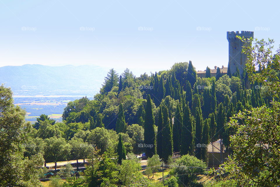 View of Castello du Gargonza - Tuscany
