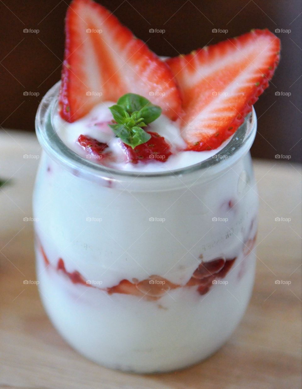 Fresh strawberry smoothie