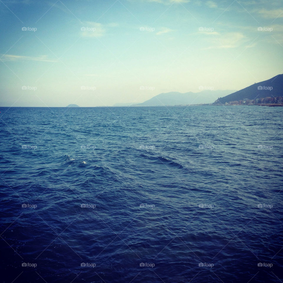 Sea view from boat @ Loano