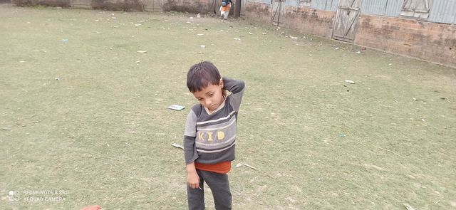 The cute boy