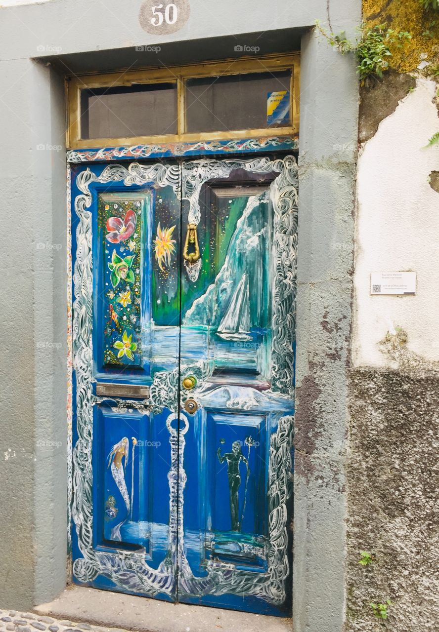 Painted door art