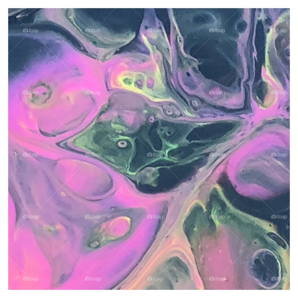 Acrylic pour abstract art 