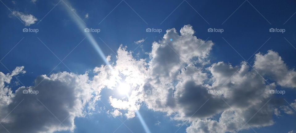 Perfect sky with beautiful clouds