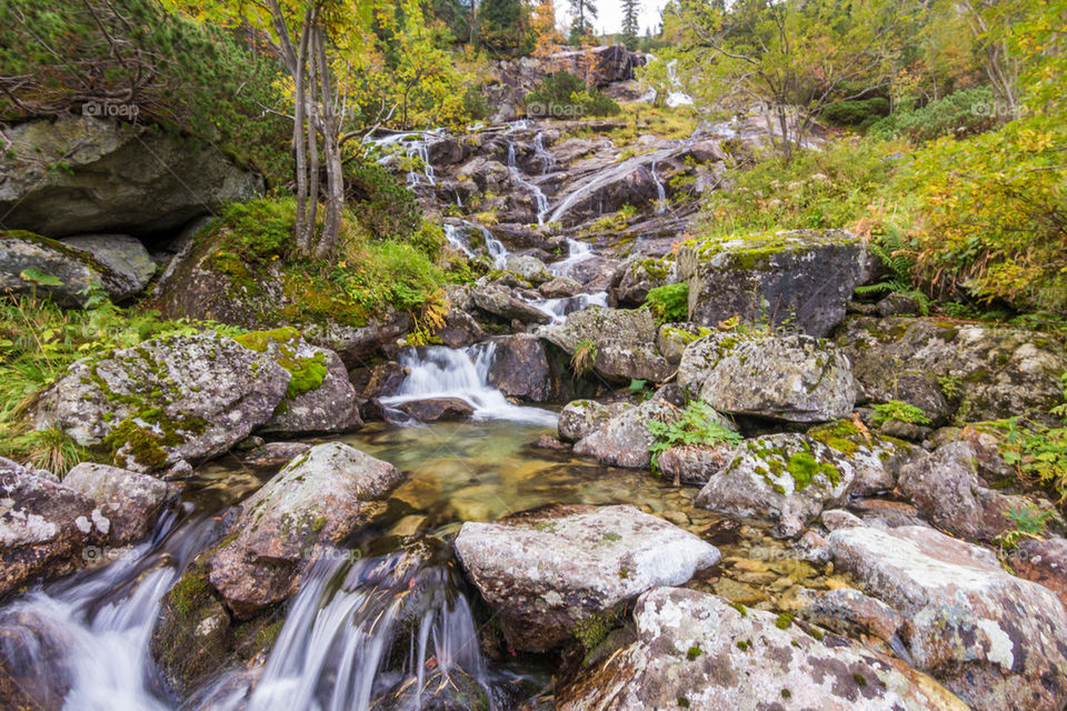Waterfall near Morskie oko