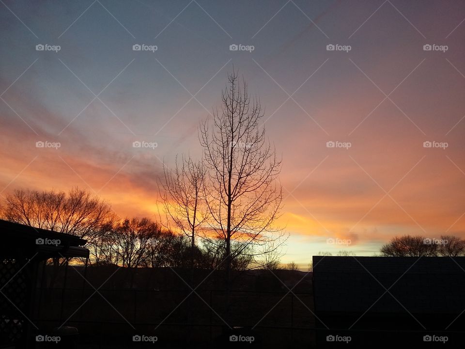 sunset in colorado summer