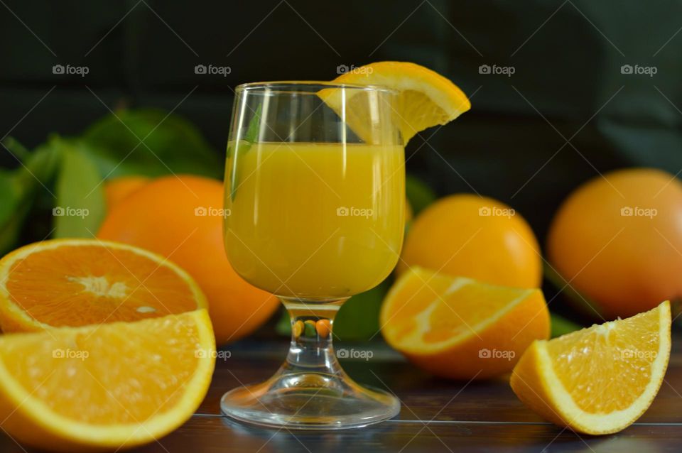 glass of orange juice