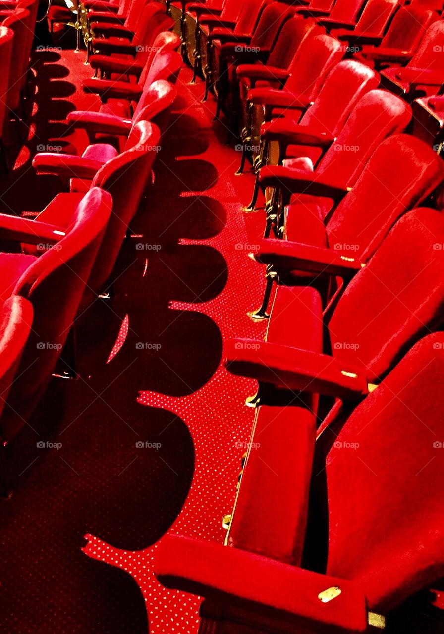 Empty seats in theather