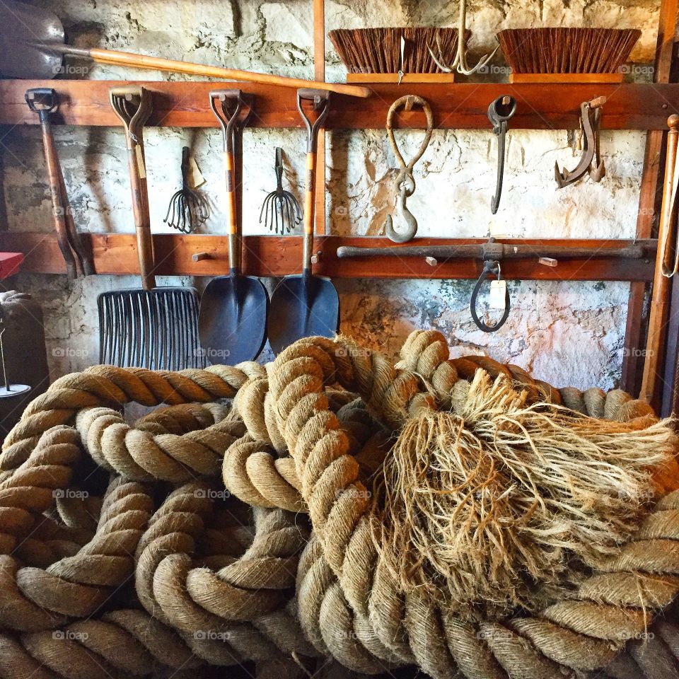 Rope and tools