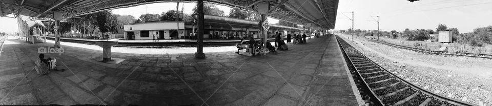 railway station panorama shot