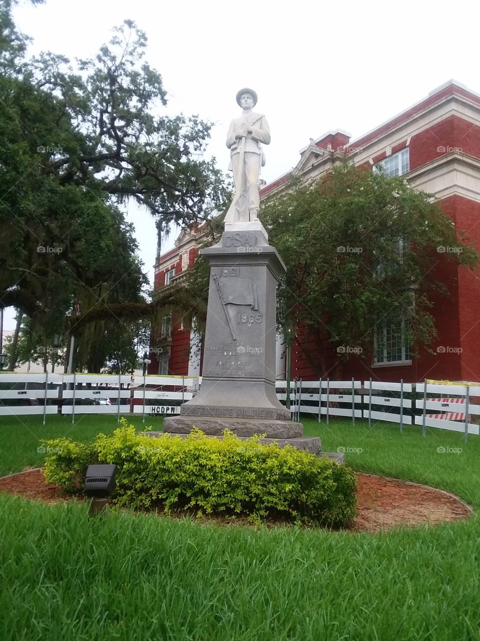 Confederate Soldier Statue of Downtown Brooksville, Florida