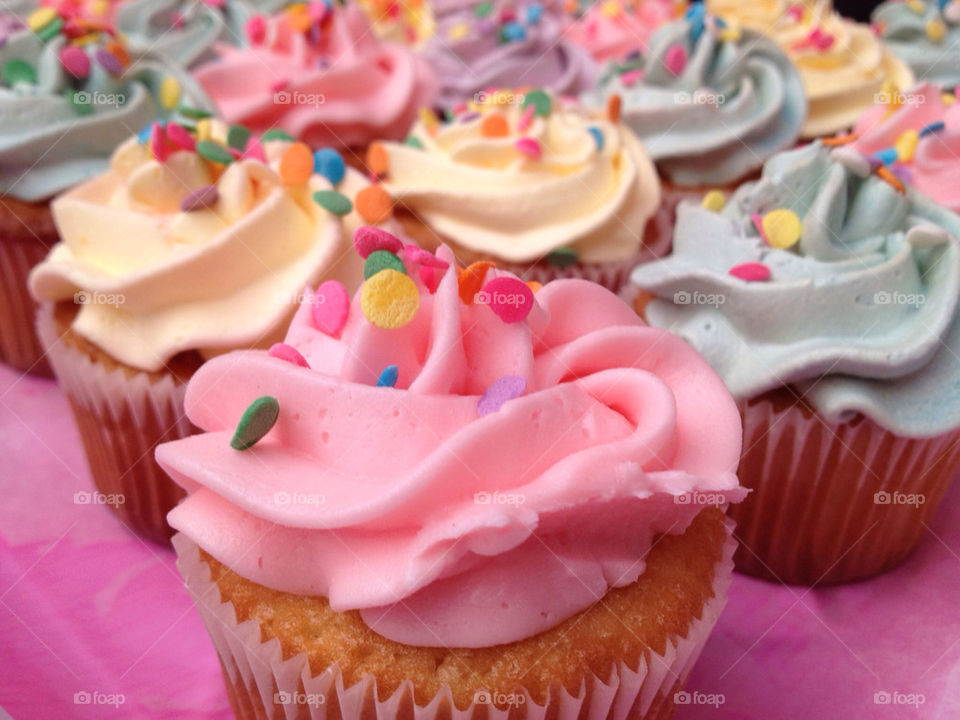 colors rainbow cupcake caramel by titavalos