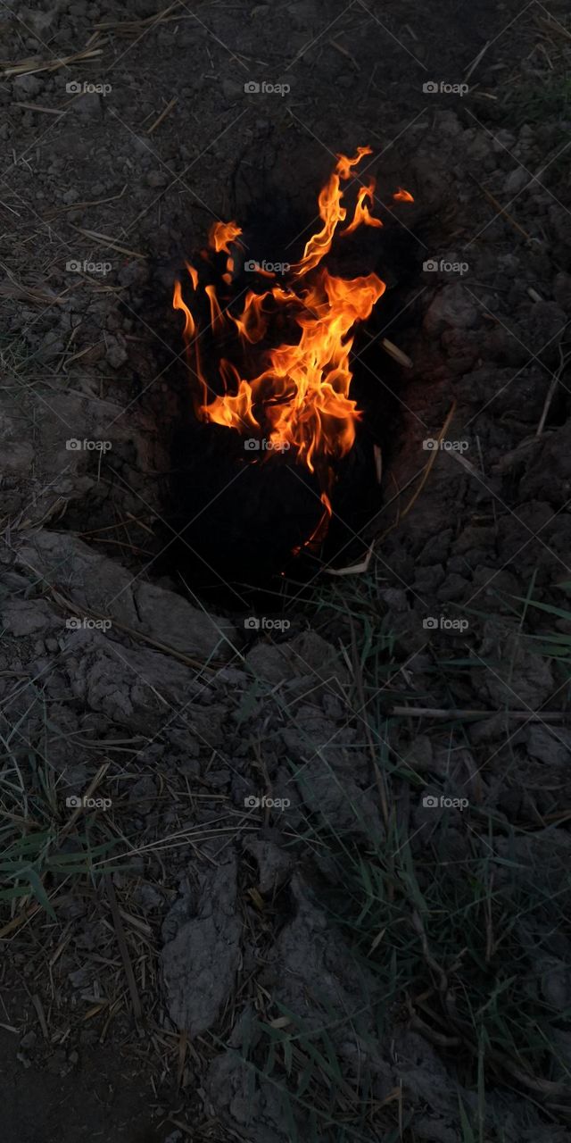 The fire in the hole