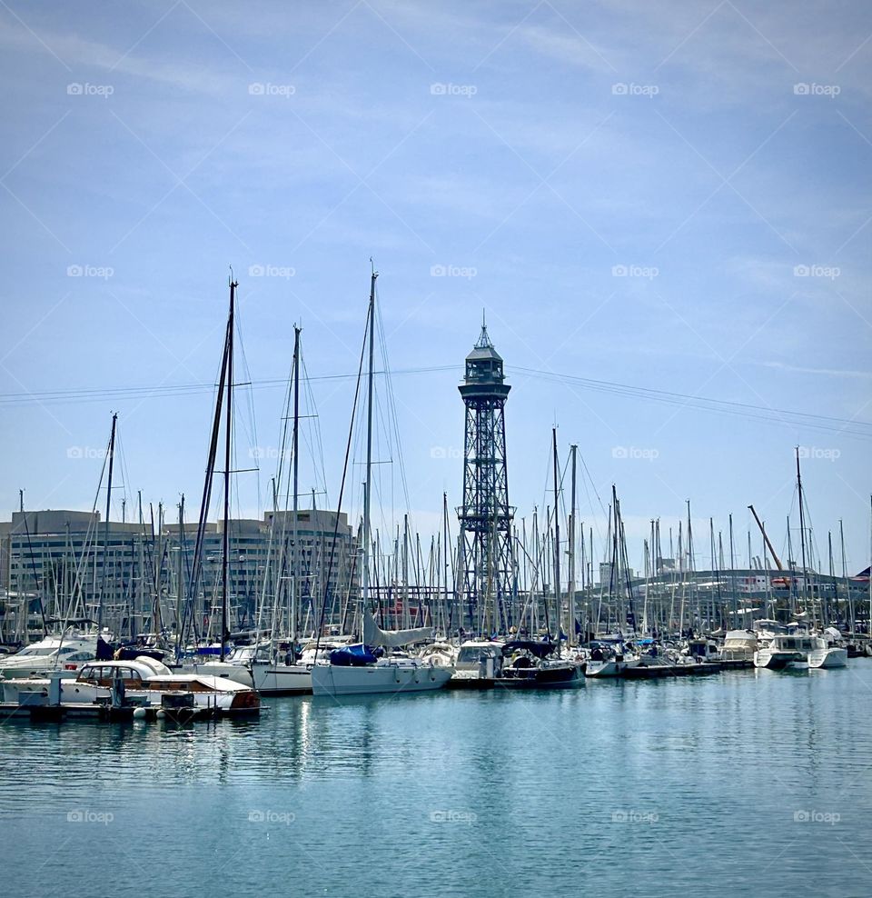 Barcelone , port Vell April 2023 . 