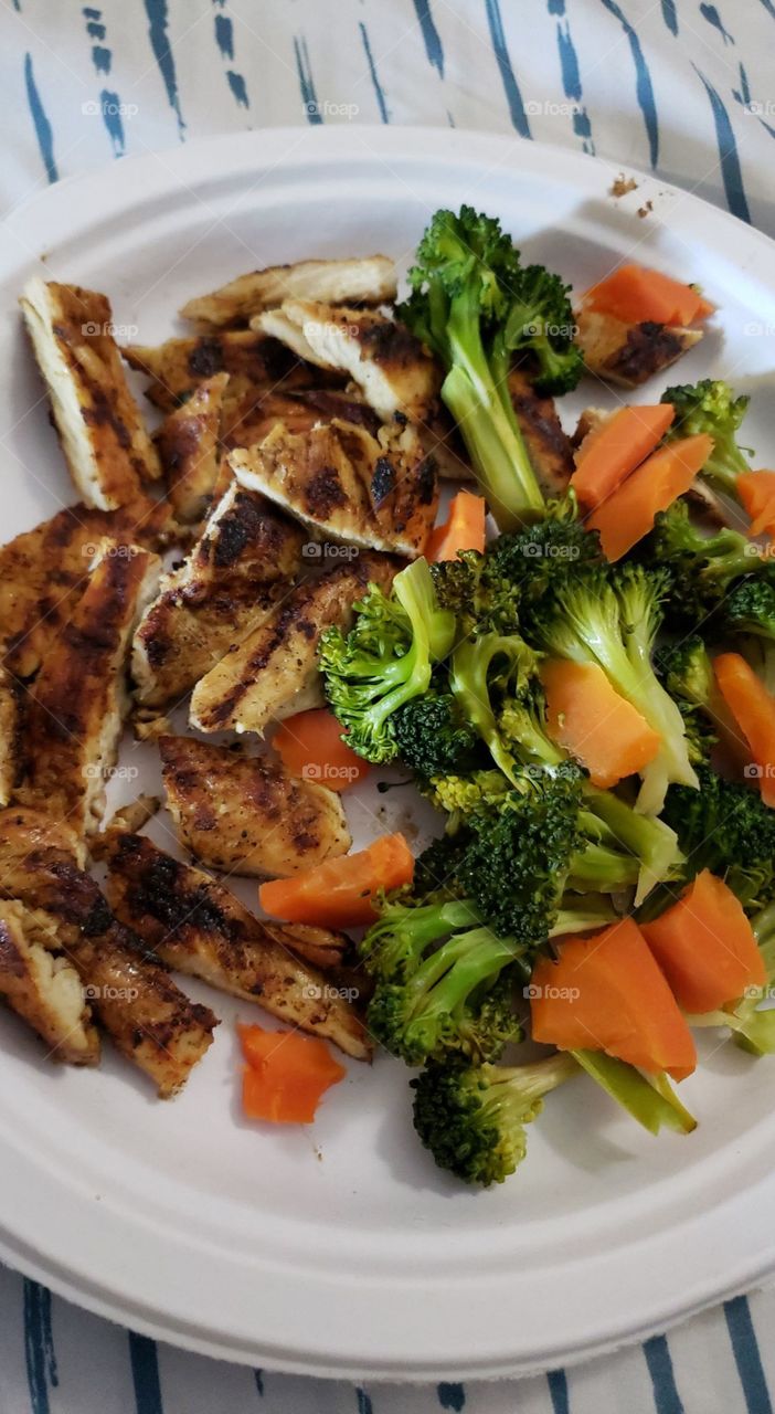 Chicken, Broccoli, and Carrots