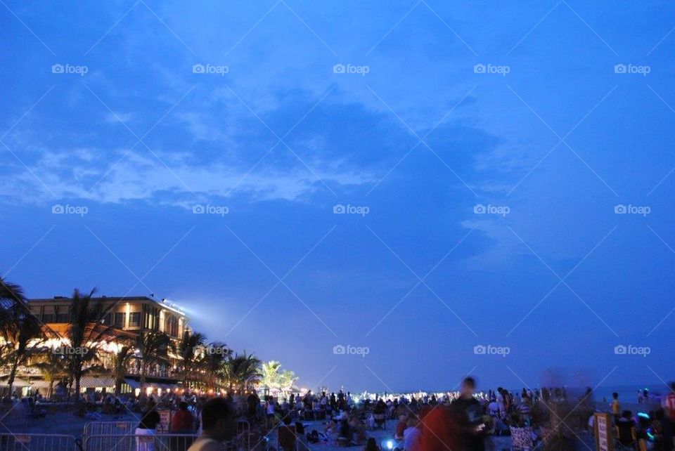 Beach at night