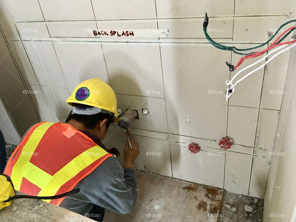 Construction work plumbing