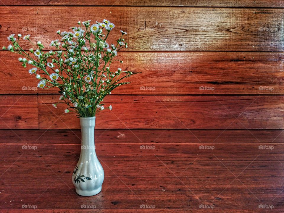 A vase of cutter flower