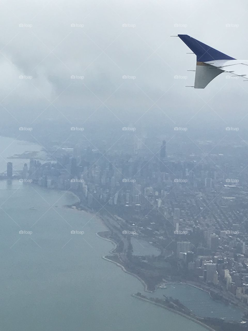 The view of Chicago from above