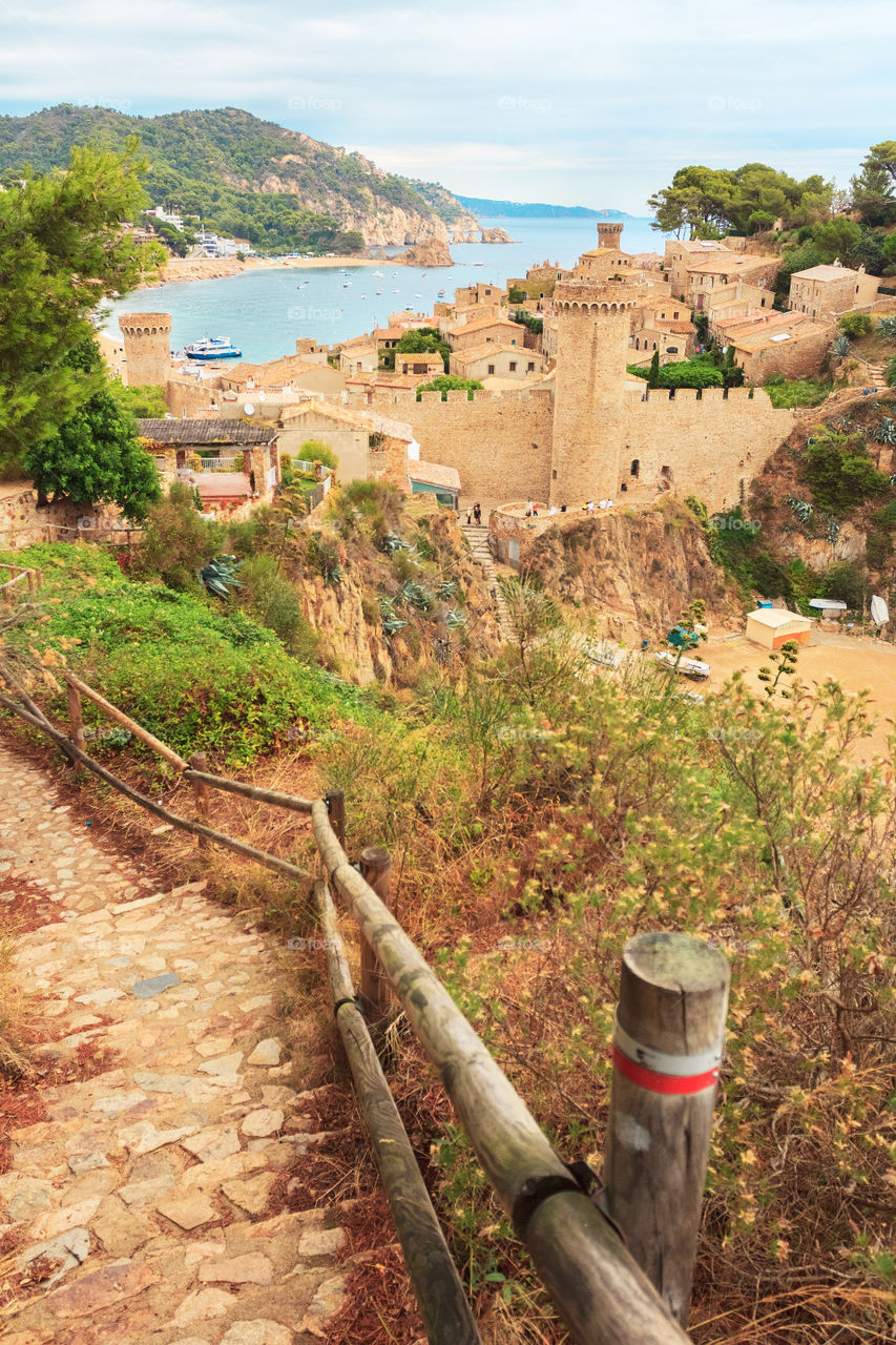 Fortress in Tossa De Mar, Spain