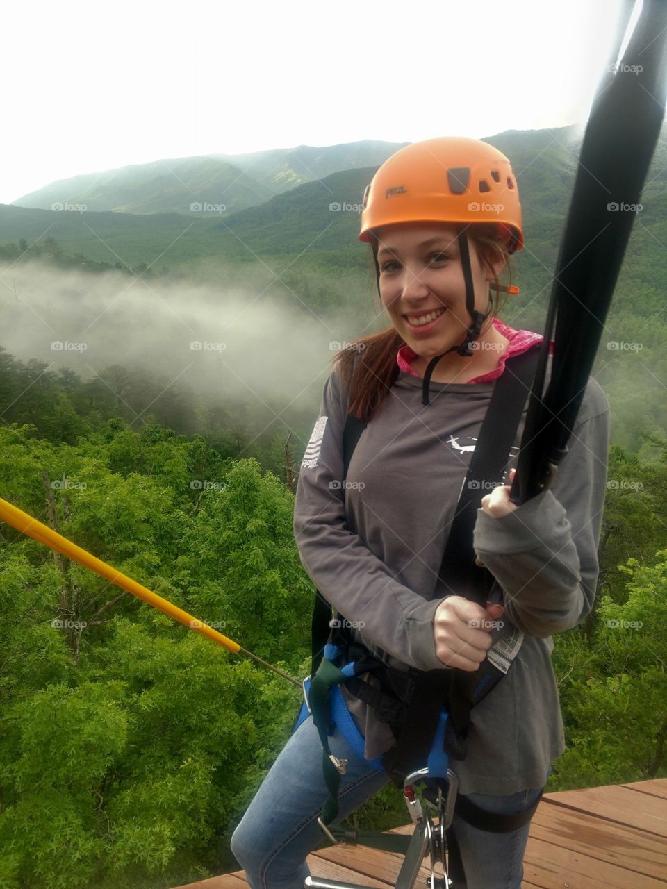 Ziplining in the Smokies with ClimbWorks