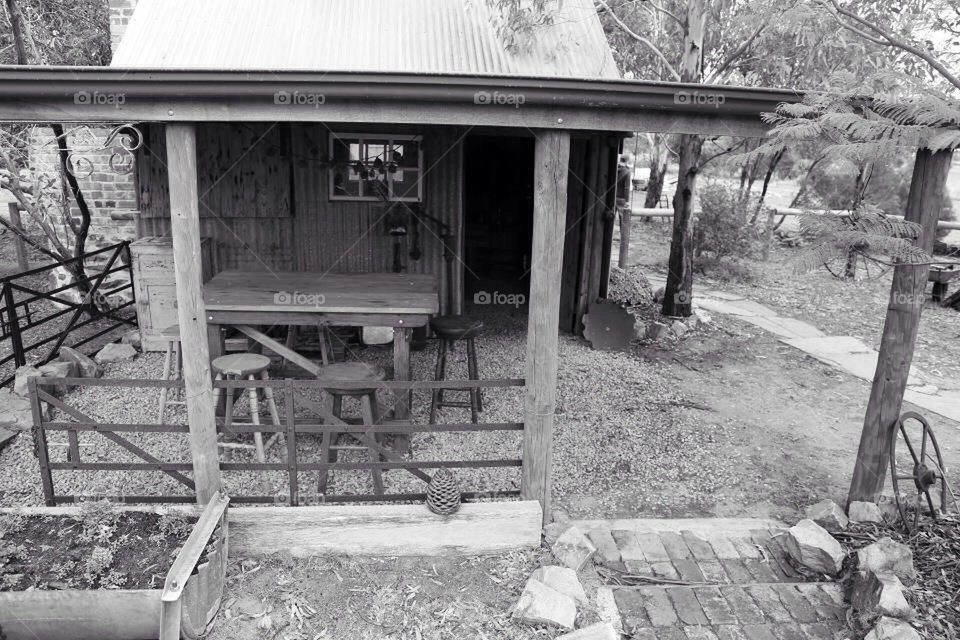 Old farm hut